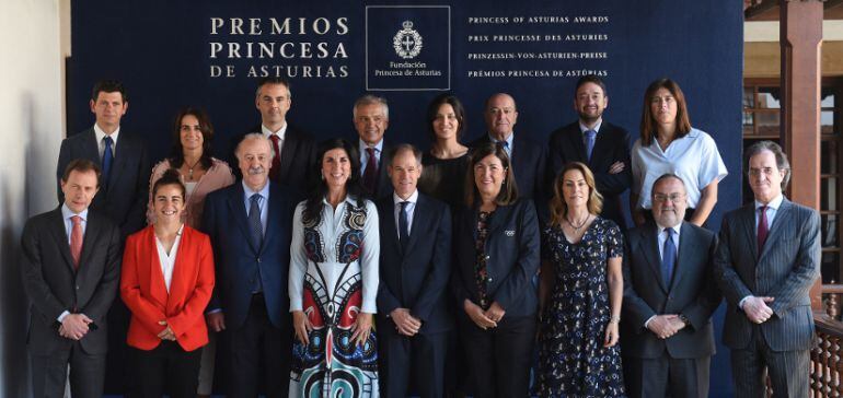 Miembros del jurado encargados de otorgar el Premio Princesa de Asturias de los Deportes 2018.