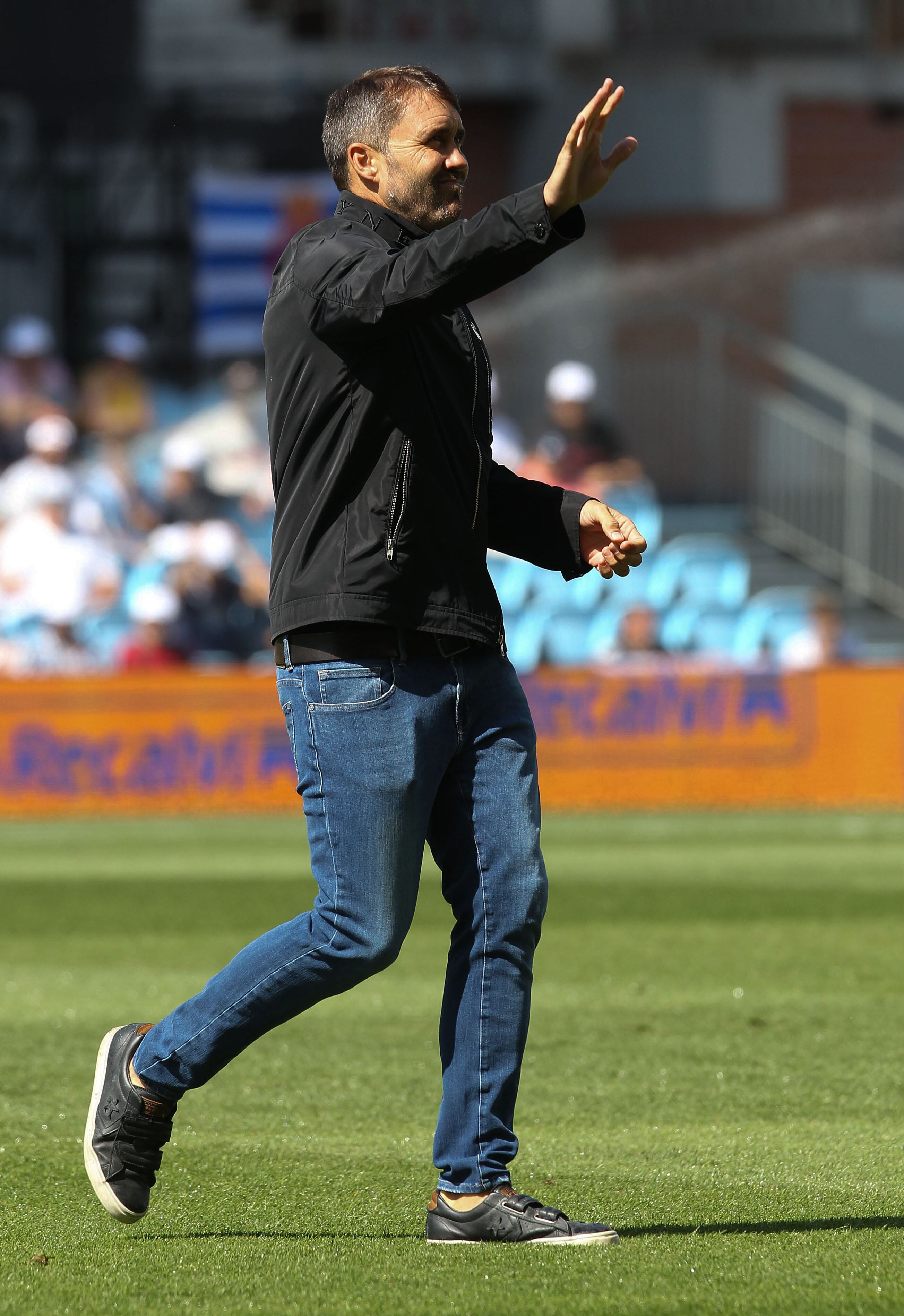 VIGO (PONTEVEDRA), 13/08/2022.- El entrenador del Celta de Vigo, el argentino Eduardo Coudet, antes del partido de la primera jornada de Liga disputado ante el Espanyol en el estadio Balaídos de Vigo. EFE/Salvador Sas
