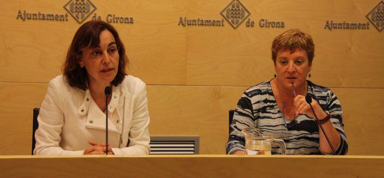 Sílvia Paneque (esquerra) i Rosa Angelats.