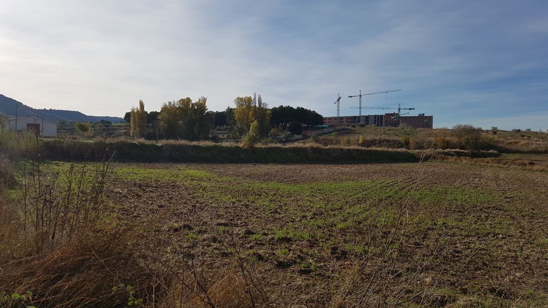 Zona donde se construirá el 2º acceso(al fondo el Hospital)