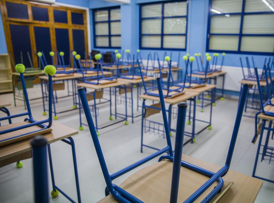 Aula de un colegio, foto de recurso