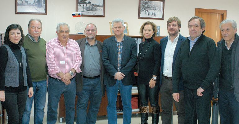 Los firmantes de la adenda del Pacto Local para el Empleo de Sanse