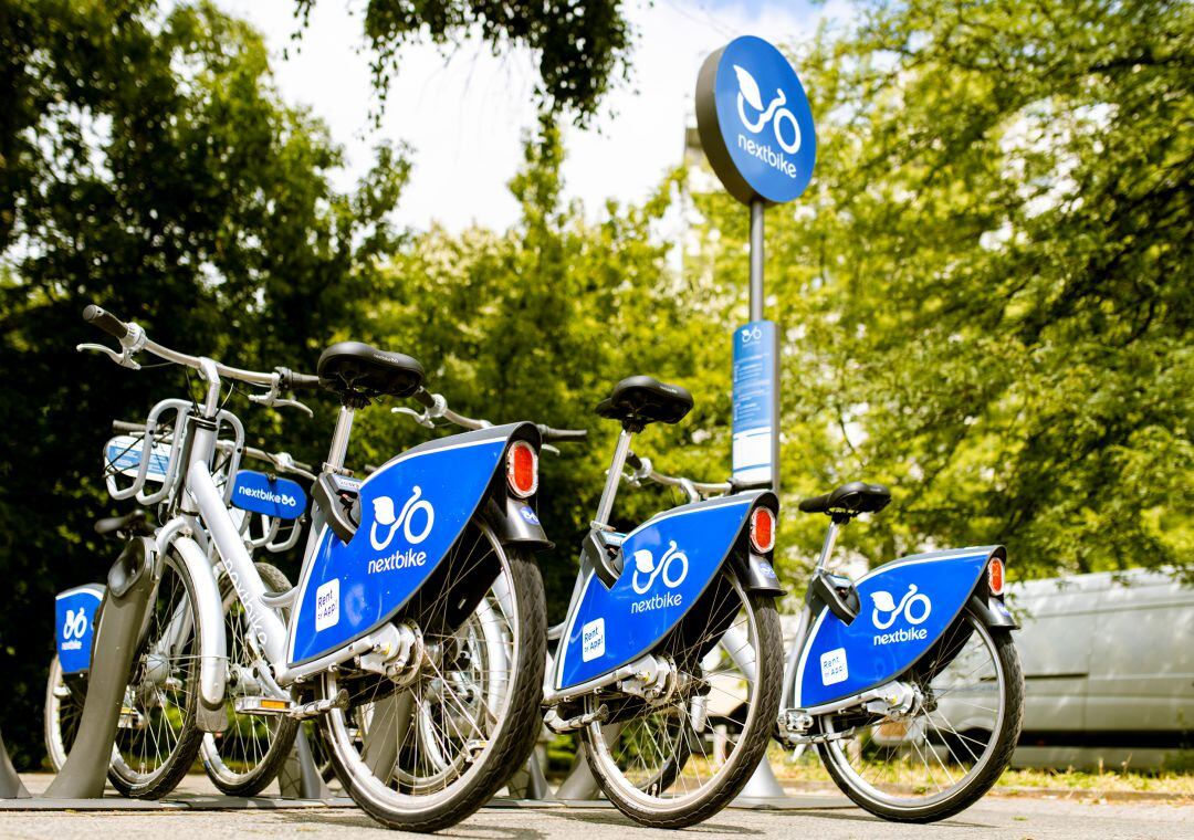 Estación de bicicletas Nextbike.