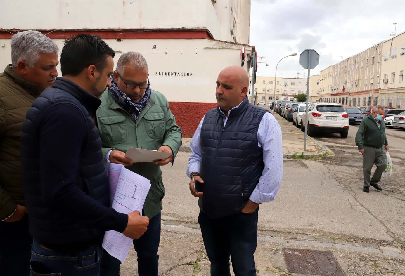 José Antonio Díaz durante su visita a La Asunción