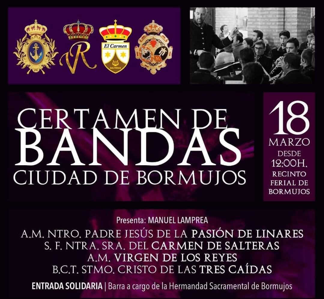 Cartel del Certamen de bandas de Bormujos