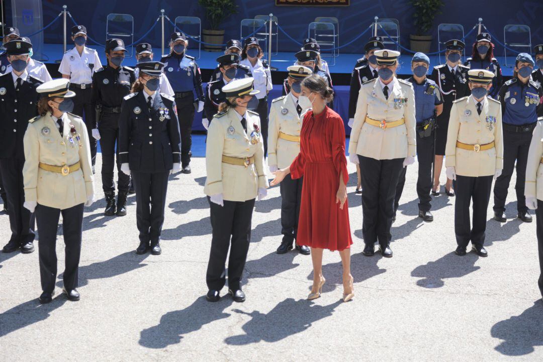 La Reina Letizia durante el evento celebrado con motivo del día de &#039;San Juan Bautista&#039; en Madrid.