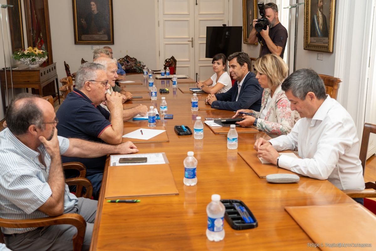 Imagen de la reunión para la llegada de la alta velocidad a Cartagena