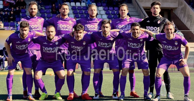 Once titular del Real Jaén en el partido disputado este pasado domingo en Loja.