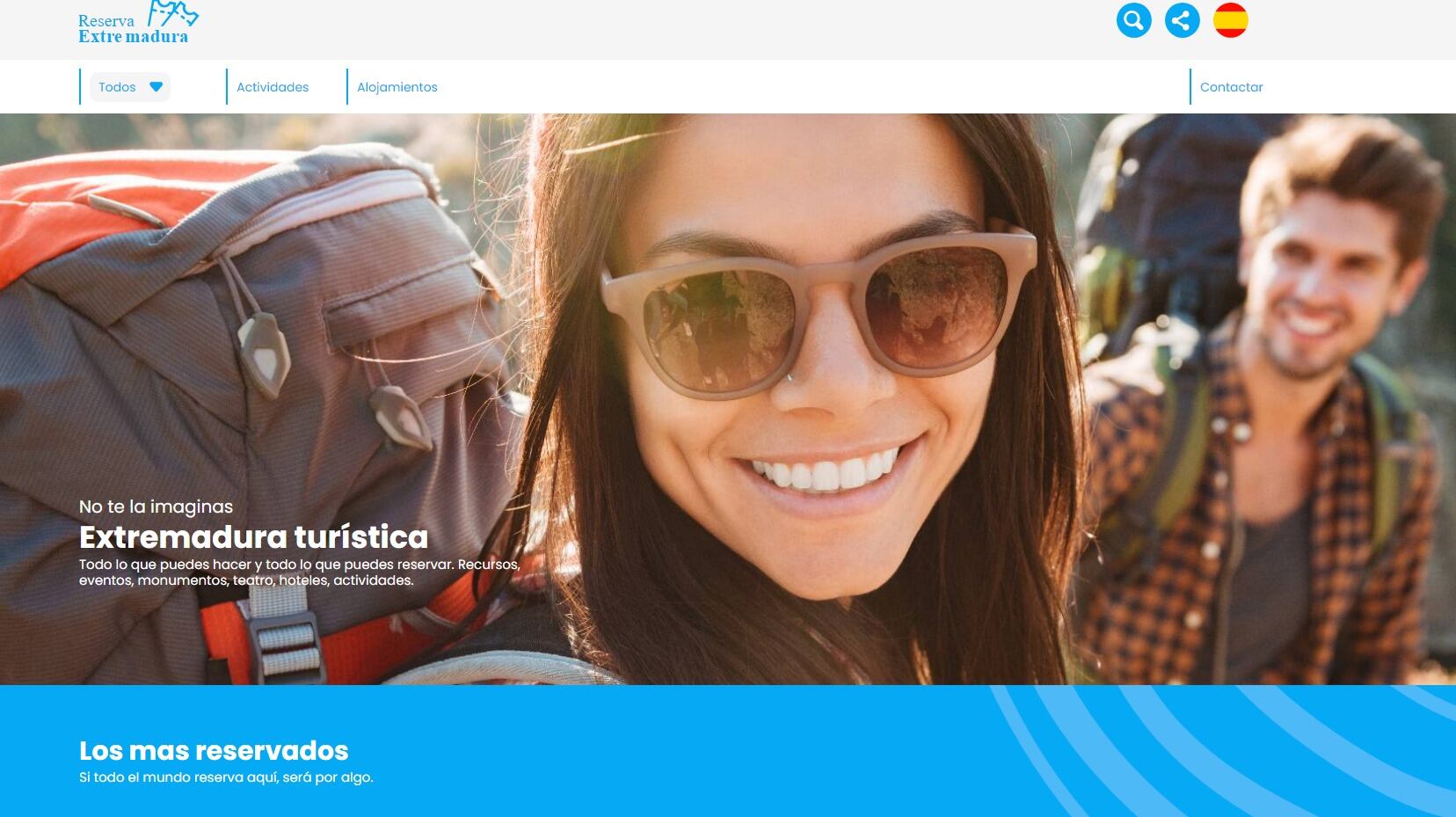 reservaextremadura es la primera plataforma de reservas turísticas netamente extremeña
