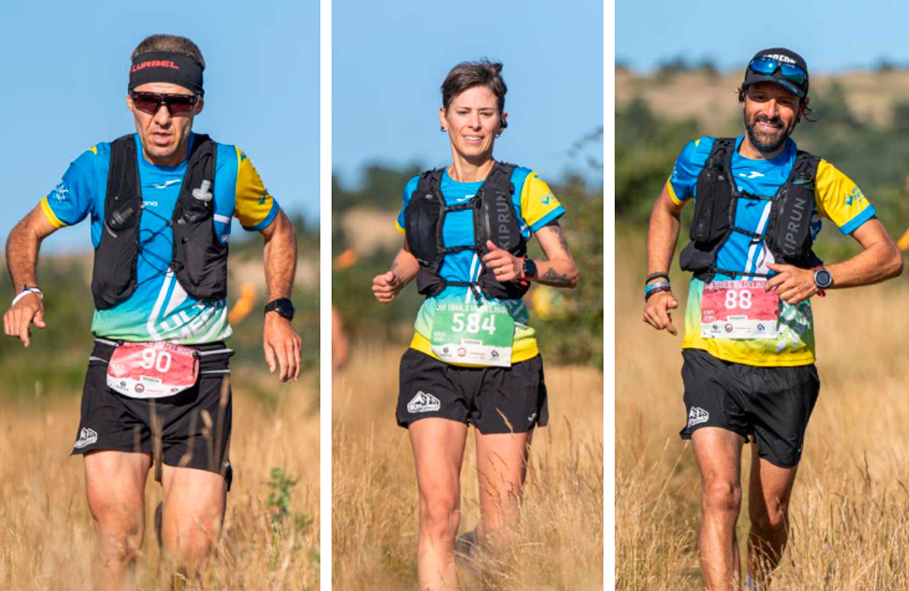 David Miró, Rebeca Miralles y Óscar Sanchis, durante la competición