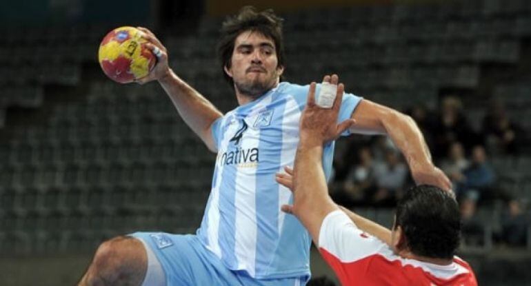 Sebastián Simonet con la selección argentina