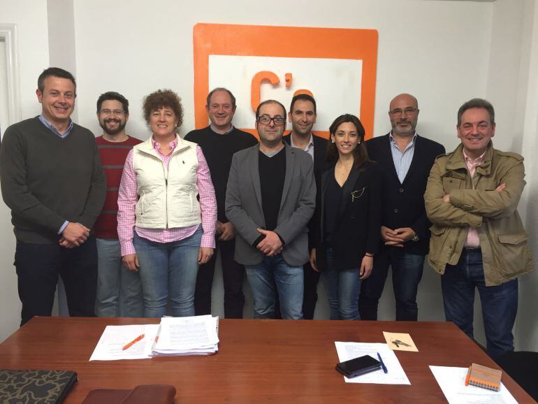 La ejecutiva provincial de Ciudadanos al completo