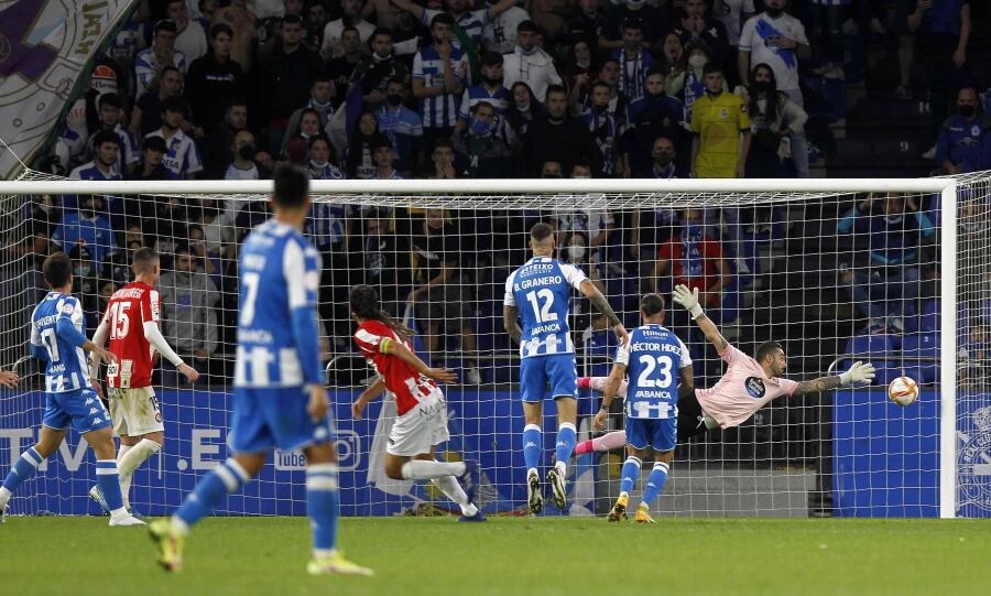 Miguel Ledo marcó en Riazor hace dos temporadas para empatar el choque (1-1) en el minuto 94&#039; / DxT Campeón