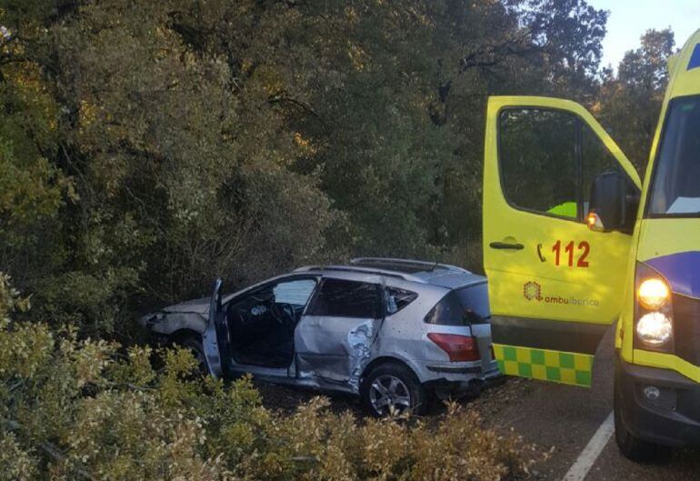 Imagen del accidente en la P-405