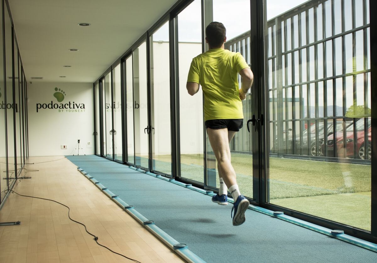 Atleta en las instalaciones de Podoactiva