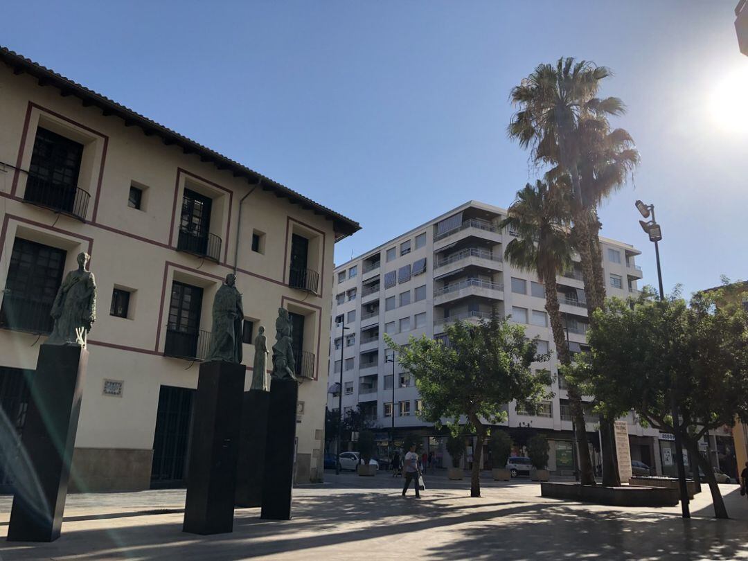 centro de Gandia, día 11 de julio. 