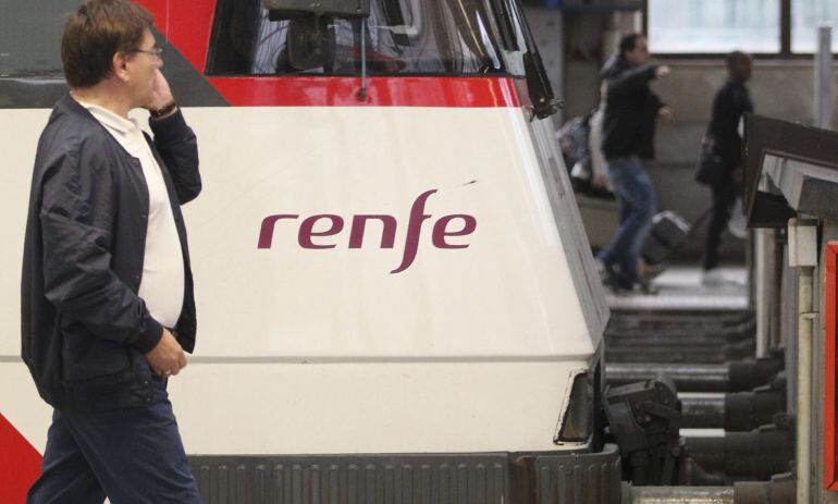 Topes donde ha chocado el tren de cercanías de Renfe en la estación de Abando Indalecio Prieto, en el centro de Bilbao, con un resultado de siete heridos, en principio leves. 