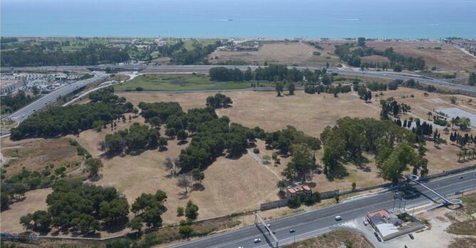 Vista aérea de los terrenos del Campamento Benítez