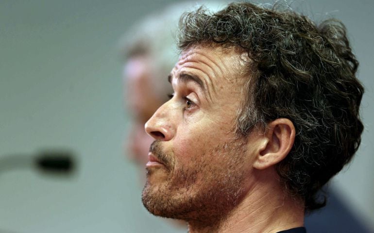 Luis Enrique, en rueda de prensa