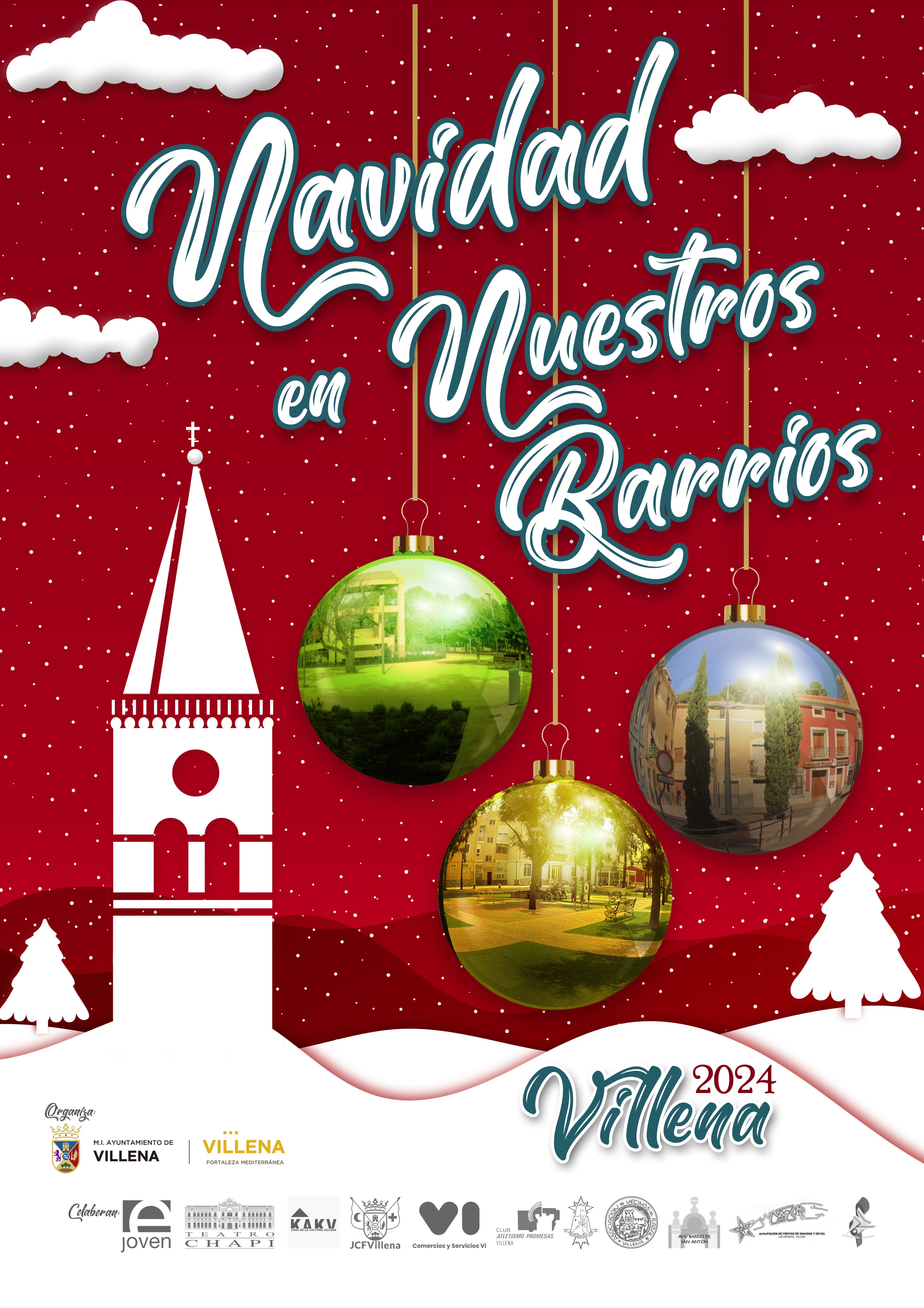 Cartel de los actos de Navidad en Villena