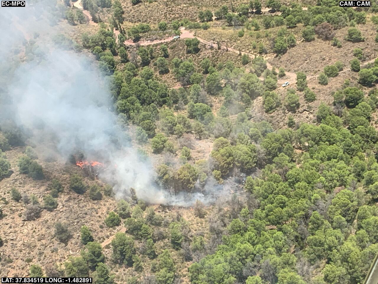 Incendio en Moriana (Alhama de Murcia)