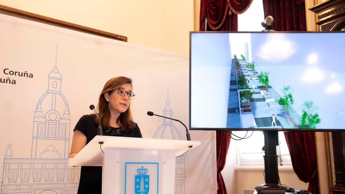 Inés Rey insiste en que no conoce el proyecto de la pasarela sobre la ría y pide a la Xunta lealtad institucional