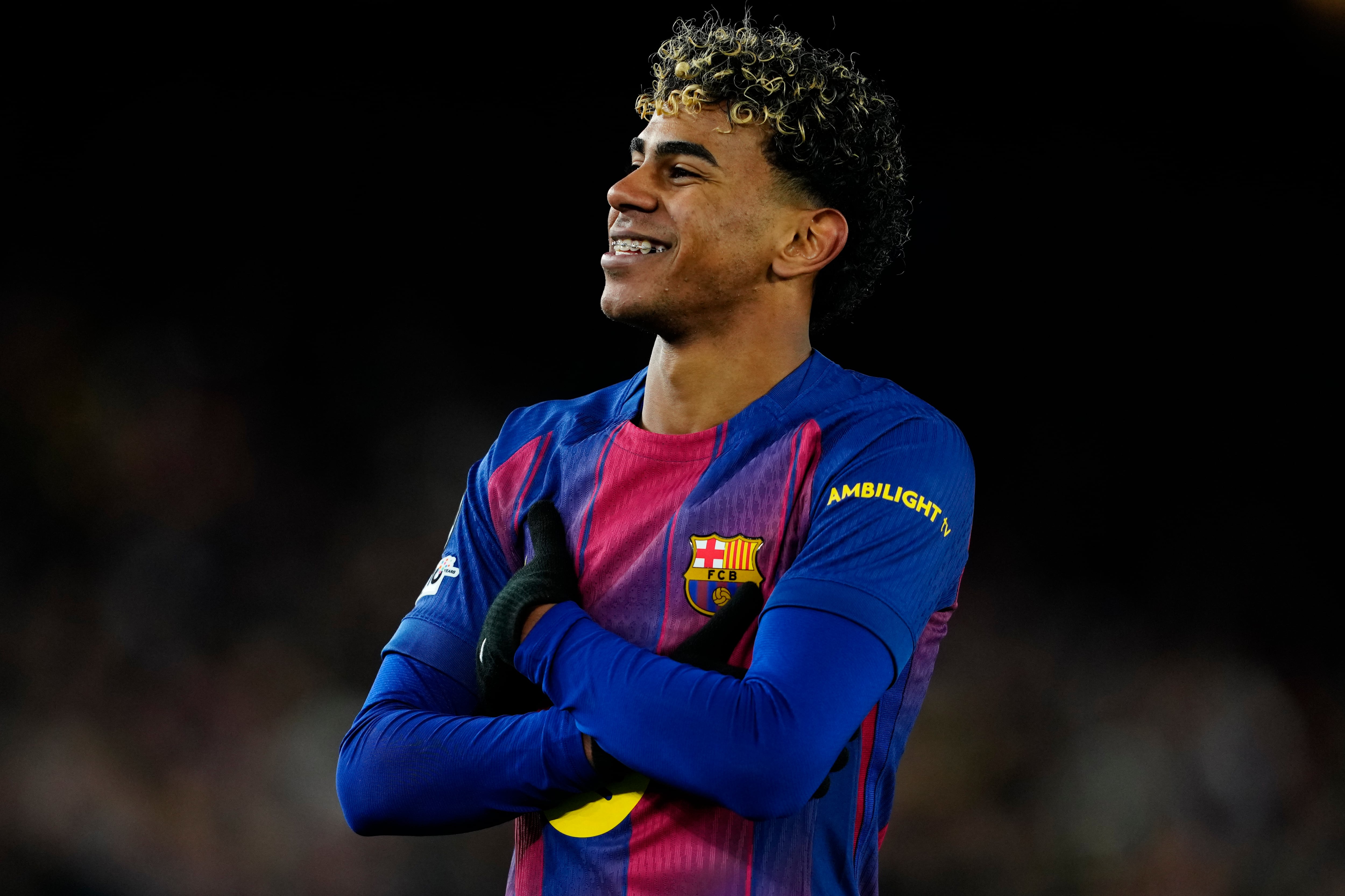 Lamine Yamal, en el partido entre FC Barcelona y FC Copenhague de la Copa del Rey