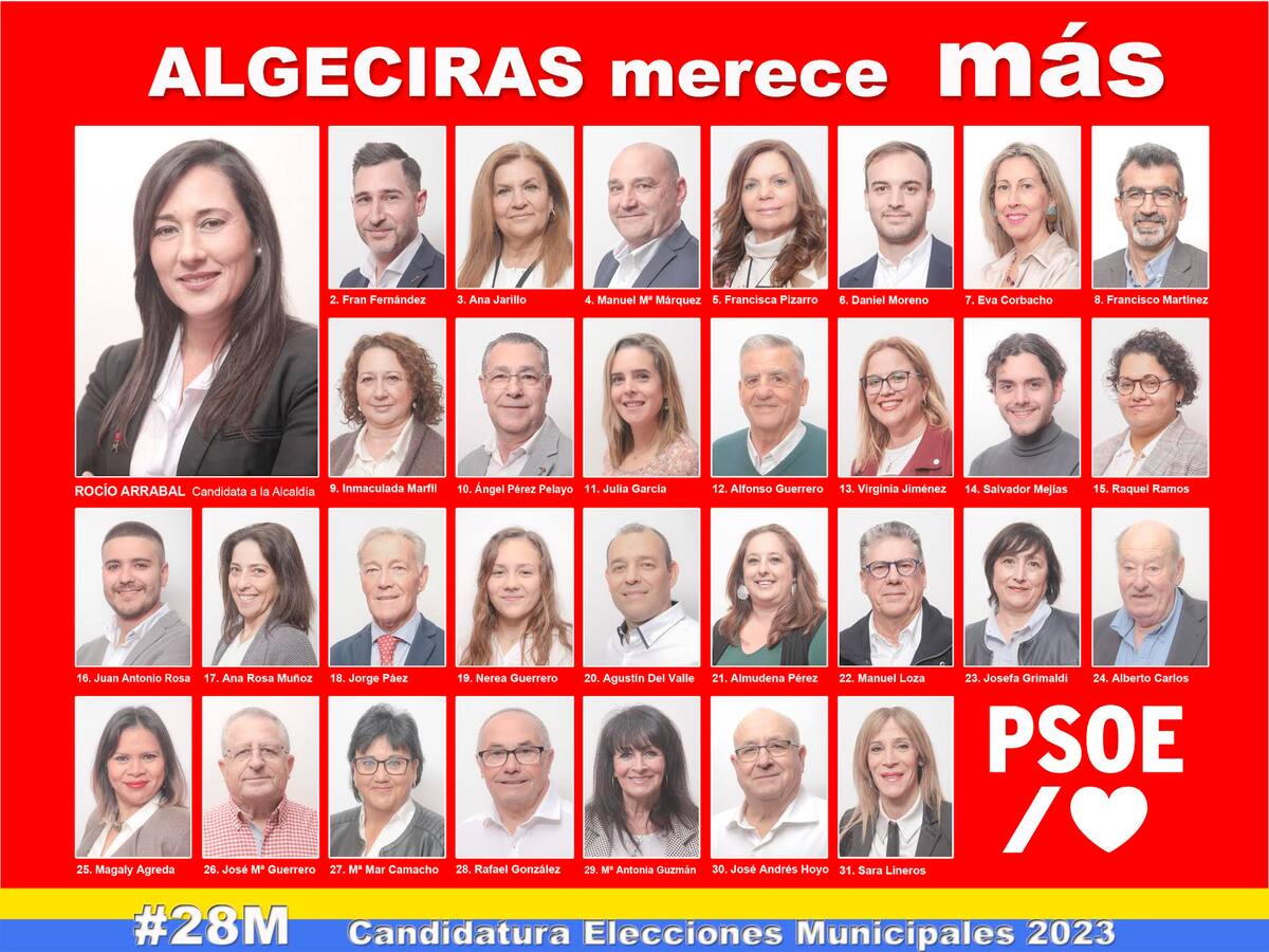 El PSOE de Algeciras ya tiene lista electoral para las municipales