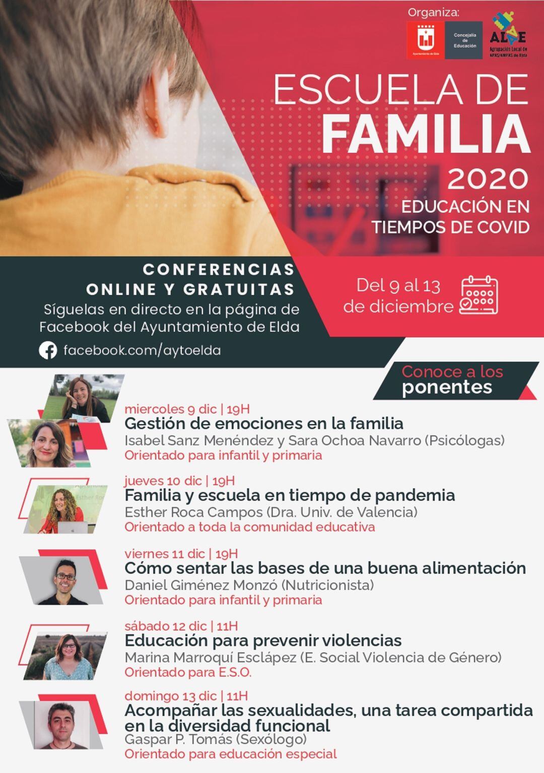 Cartel del evento online