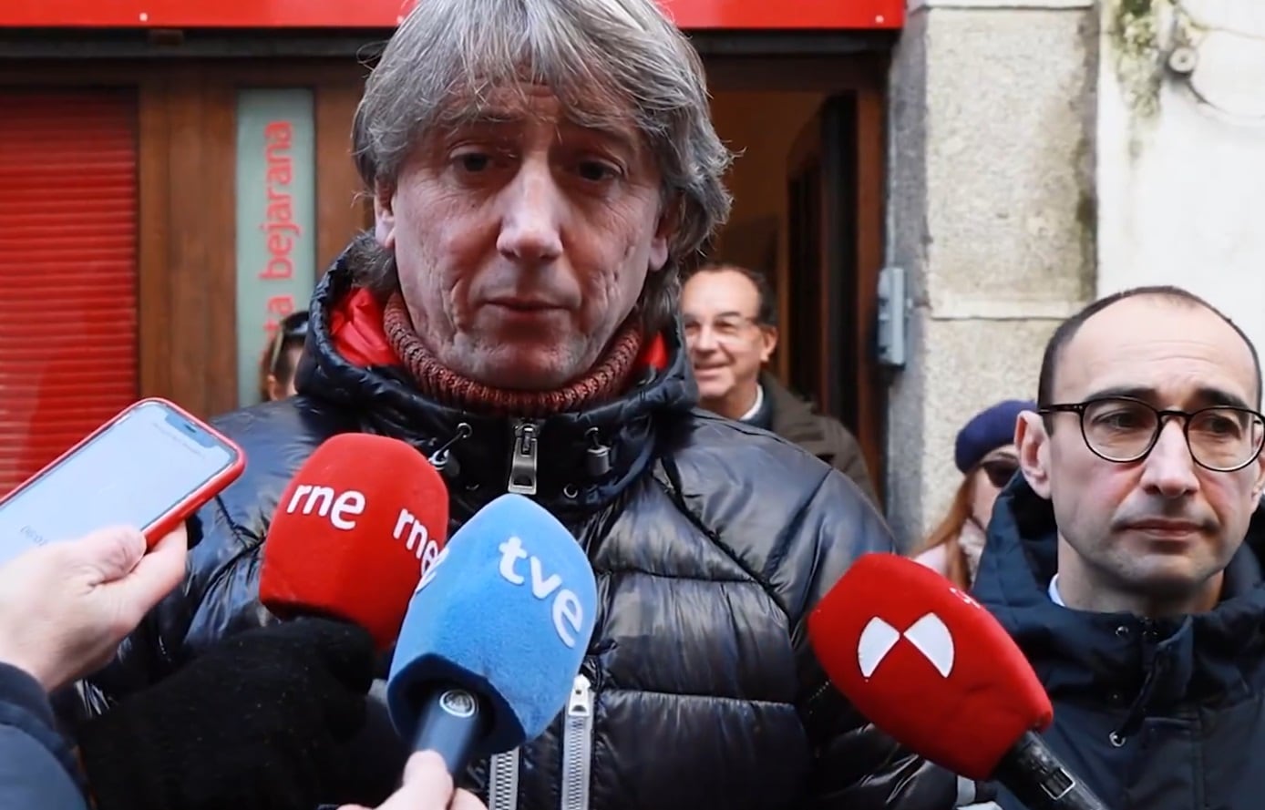 Carlos Martínez, durante su comparecencia en Béjar este lunes