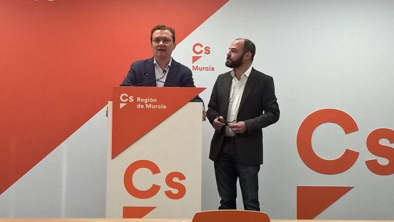 Los diputados de Ciudadanos por Murcia en el Congreso, Miguel Garaulet y José Luis Martínez