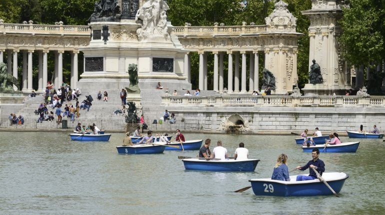 El Parque de El Retiro en Madrid.