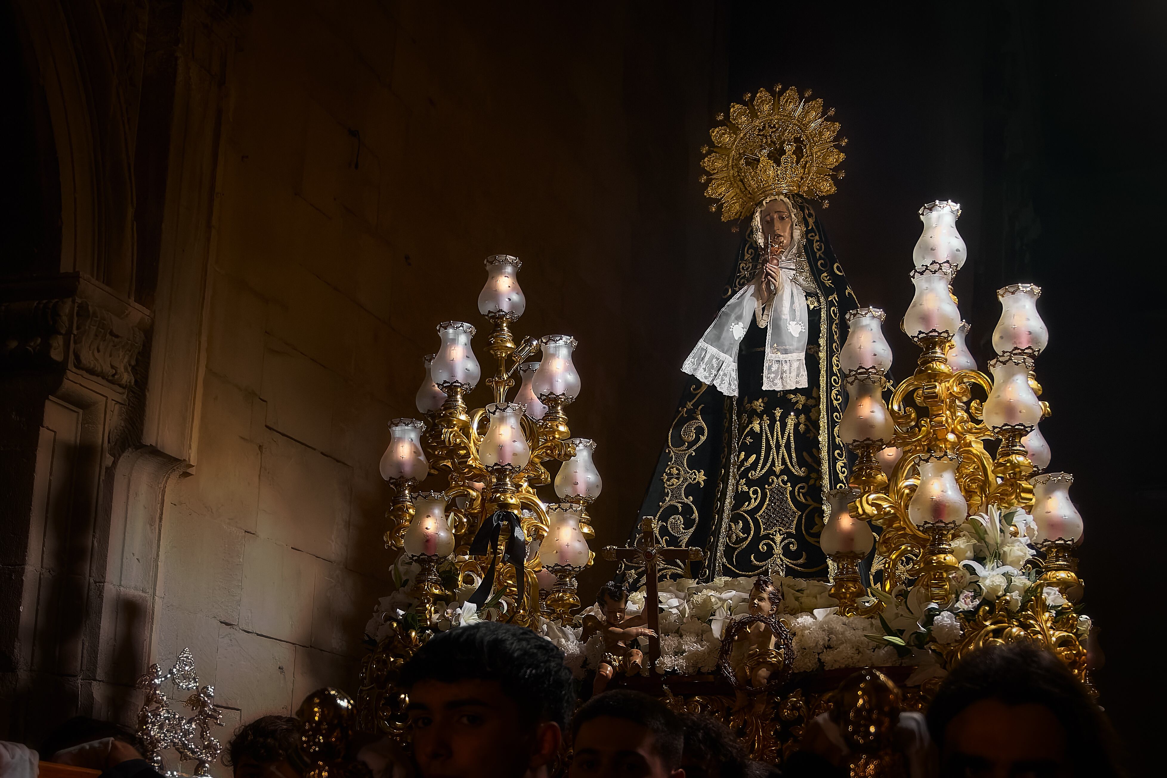 Virgen de los Dolores Elche, fotografía clasificada en tercer lugar en el Concurso de Radio Elche Cadena SER