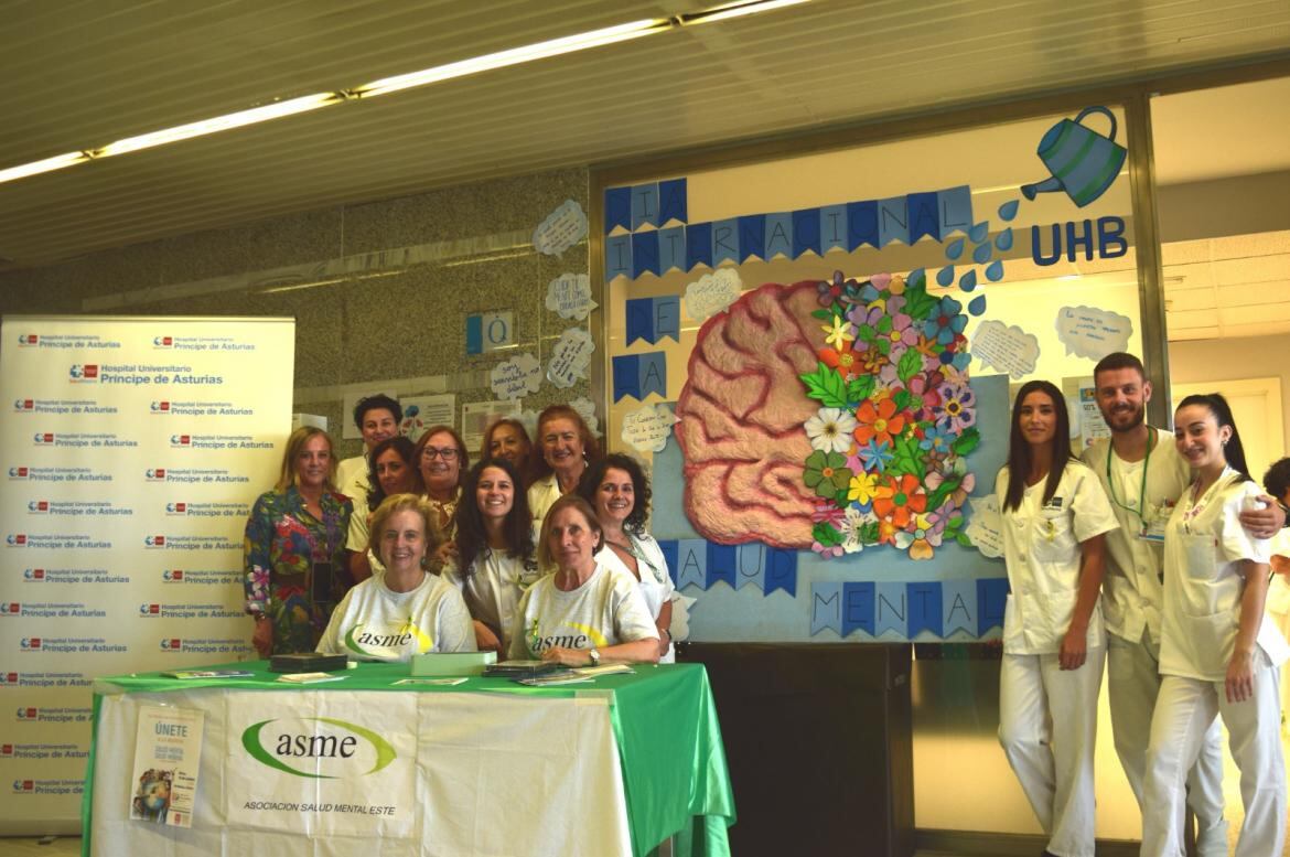 Iniciativa por la salud mental en el Hospital Príncipe de Asturias, en Alcalá de Henares.