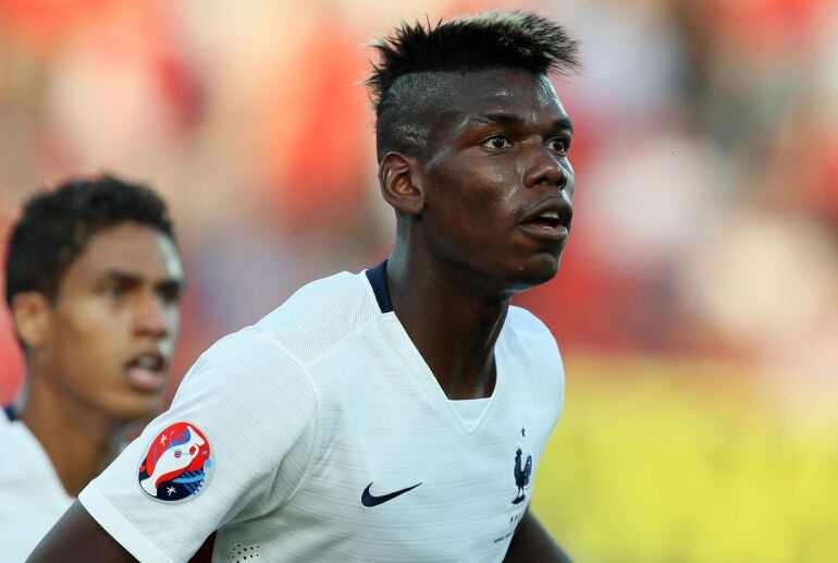 Paul Pogba en un amistoso con la selección francesa