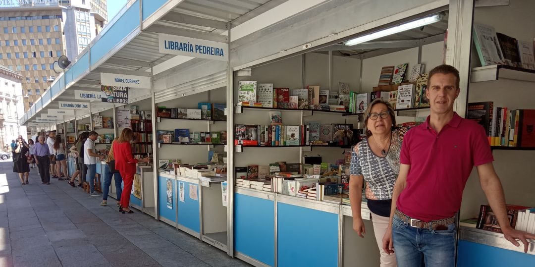 Pilar Rodríguez y José Manuel García en la Feira do Libro 2019