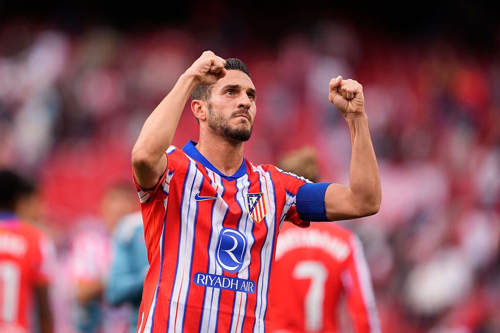 Koke celebra la victoria ante el Sevilla