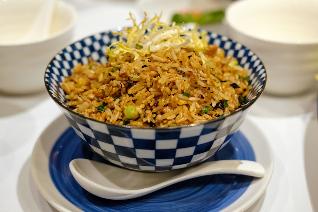 Arroz frito con cerdo, en un restaurante de Hong Kong.