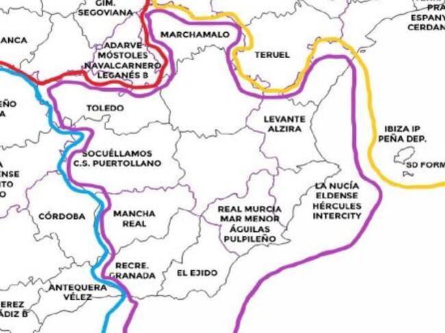 Distribución Gr. V Segunda RFEF