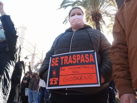 Cartel de "se traspasa".