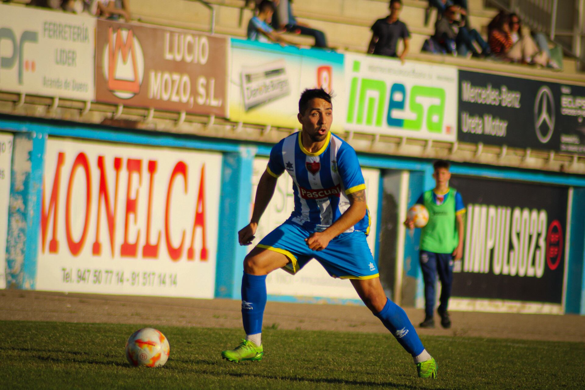 El 'Chirola' Romero con la elástica blanquiazul