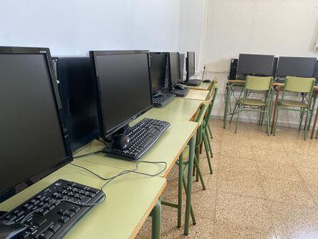 Las aulas de informática inservibles ante la falta de suministro eléctrico