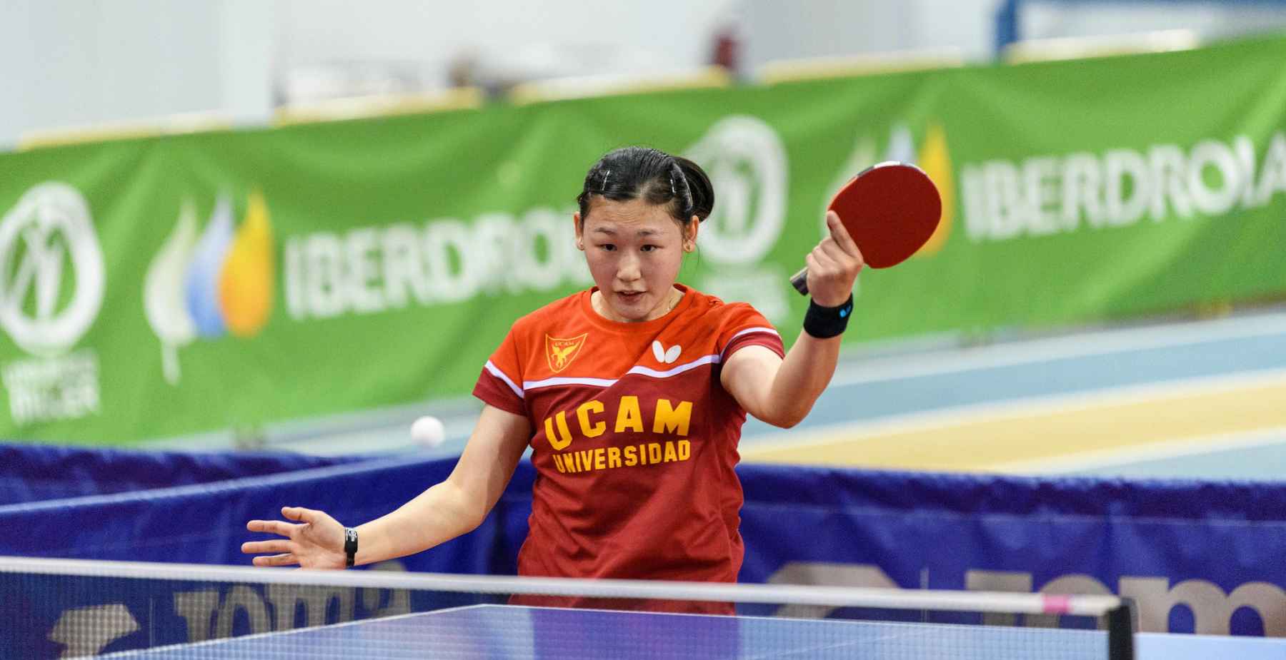 María Xiao durante el partido frente a Son Cladera