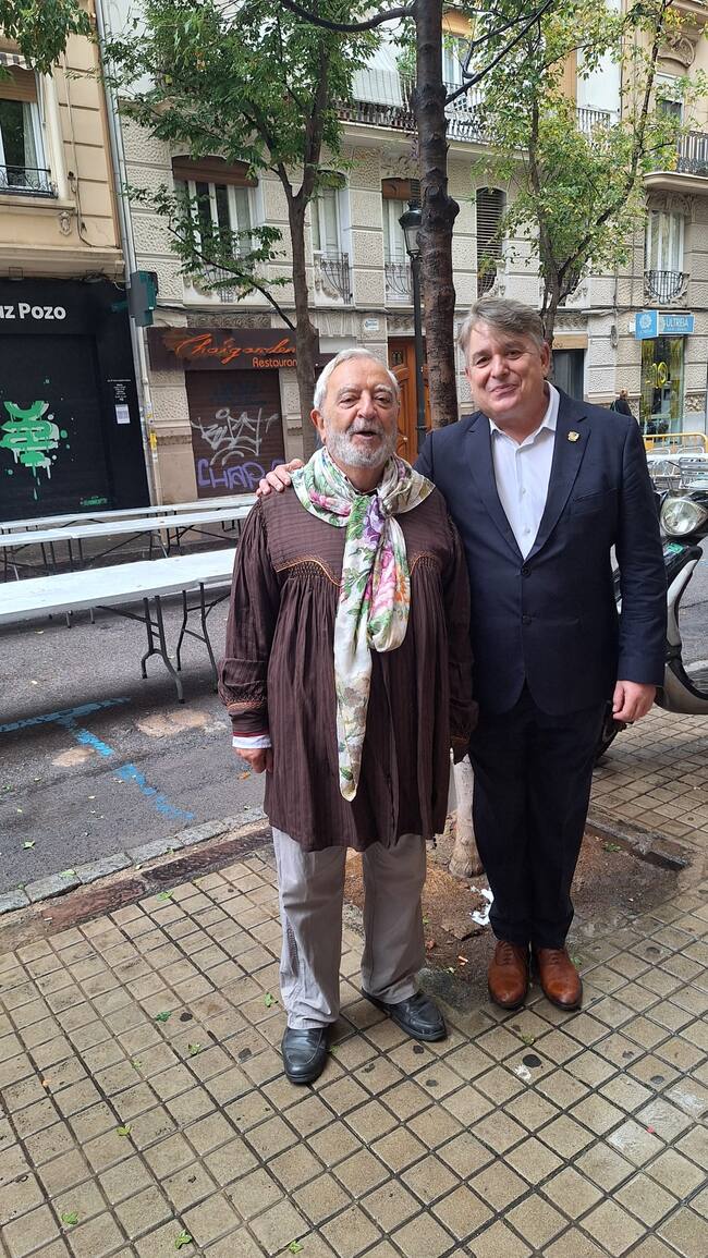 Paco Rosique, con Julio Tormo