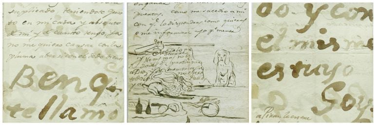 Cartas manuscritas de Goya