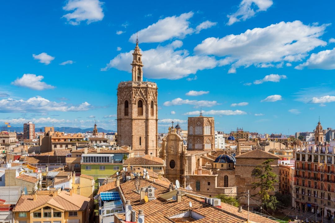 Vista aérea de la ciudad de València