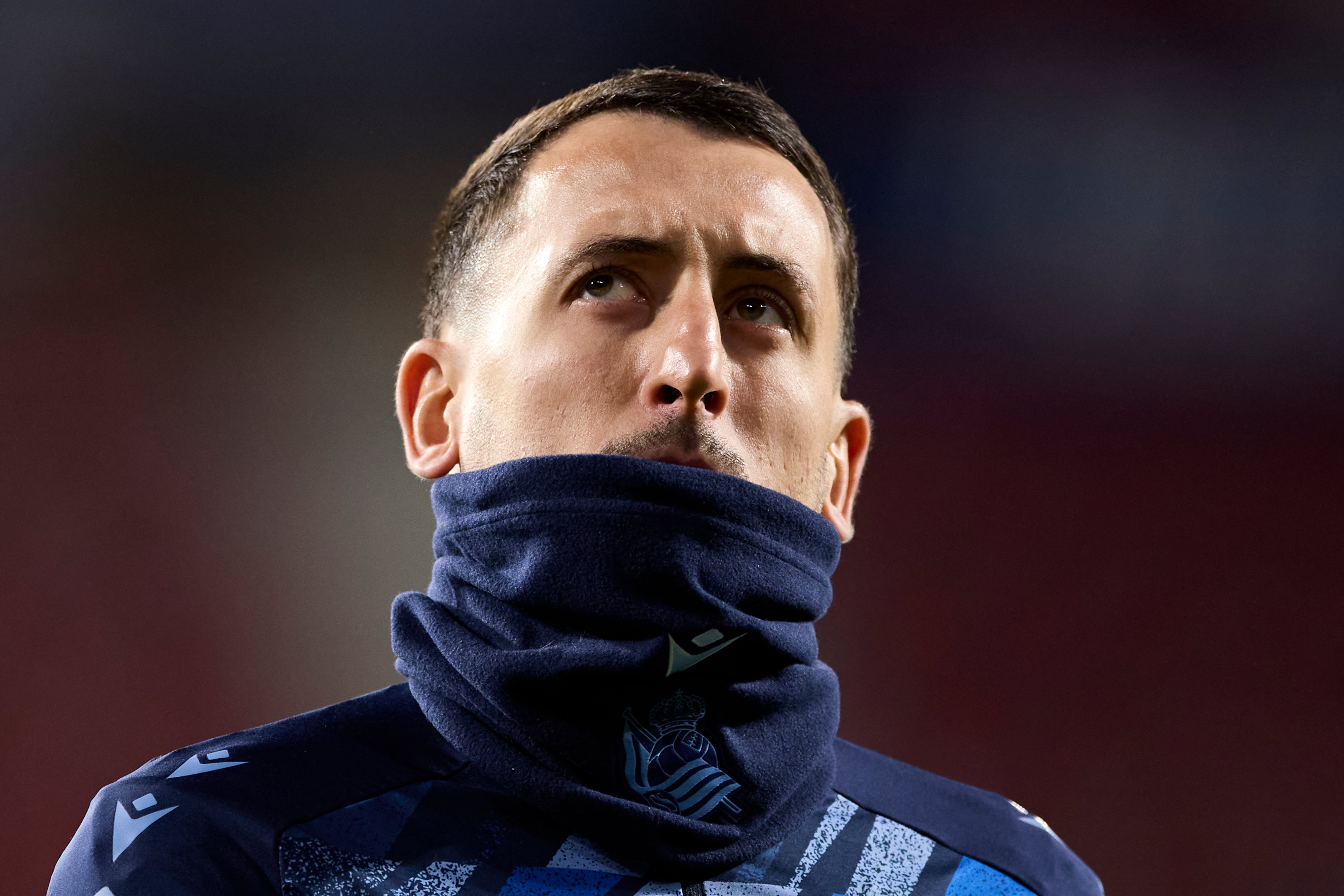 Mikel Oyarzabal en un encuentro con la Real Sociedad