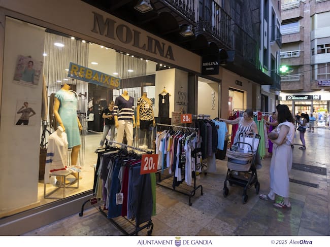 'Botigues a la nit' en Gandia