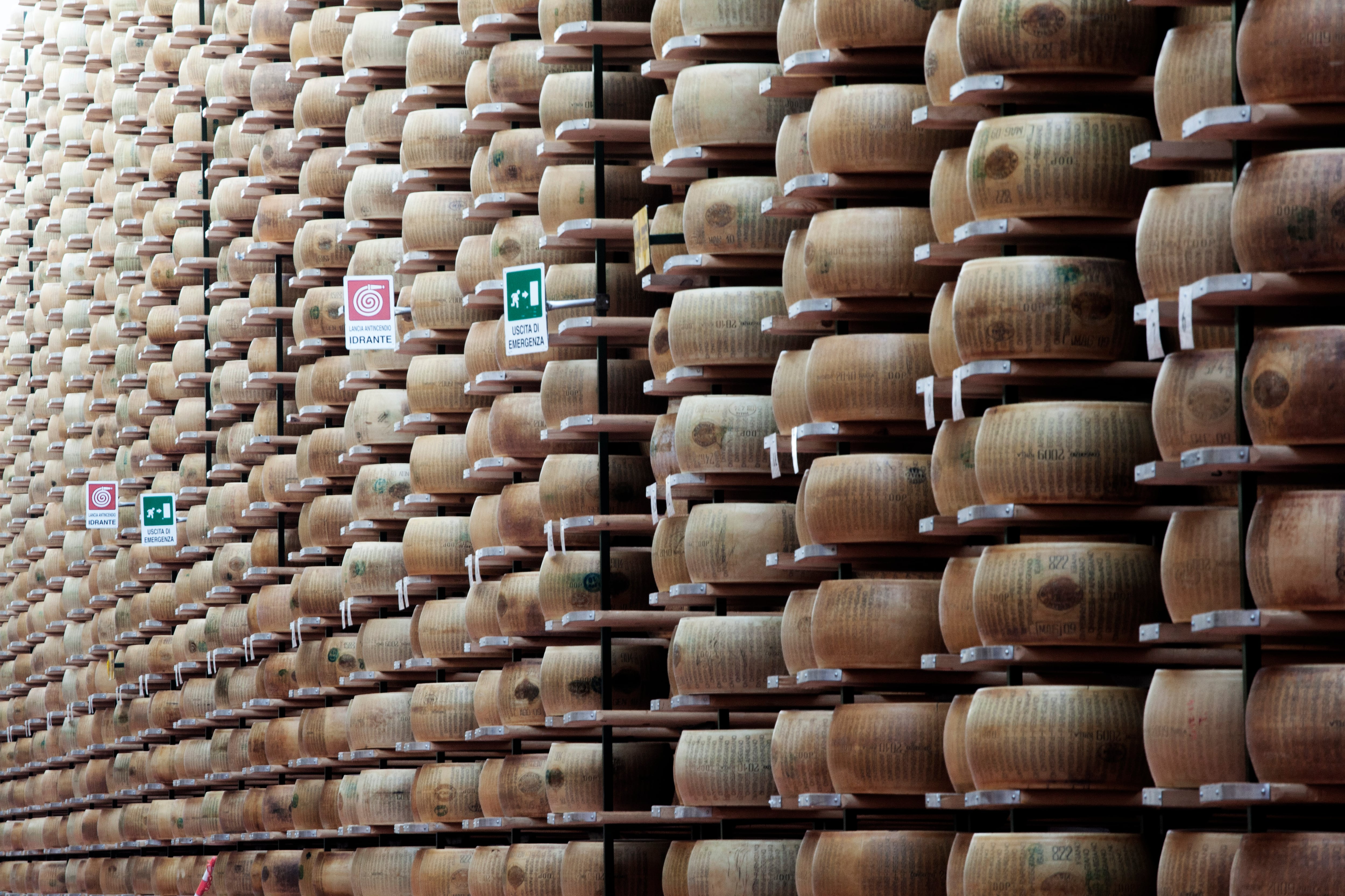 Una fábrica de quesos Grana Padano en Italia. Recurso.