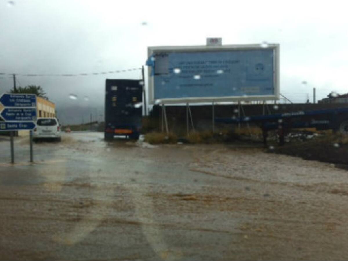Fuertes lluvias en Tenerife